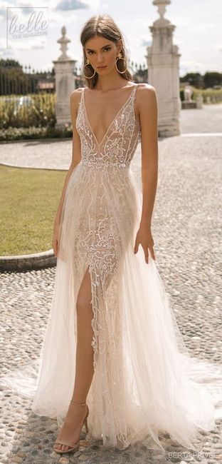 Vestidos de novia con tajo clearance