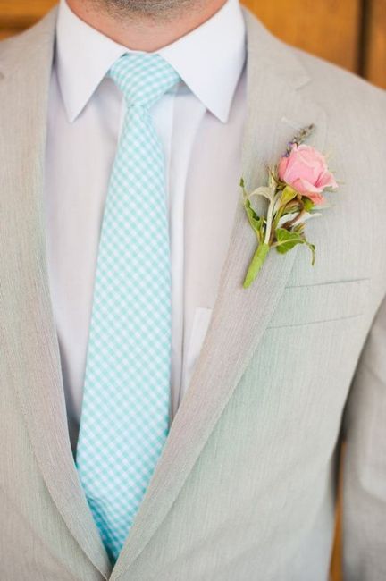 Inspiração para noivos: combinar a gravata com a flor na lapela 3