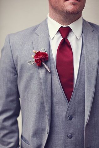 Combinar a gravata com o boutonniere? Claro que sim! 🤵🏽 8