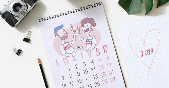 Te regalamos el calendario 2019 más exclusivo de Matrimonios.cl 1