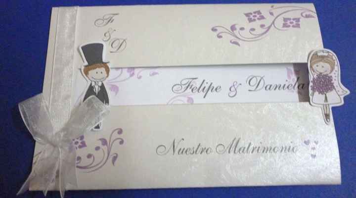 Por fin...mis partes de matrimonio en cajita...made in tacna. - 1