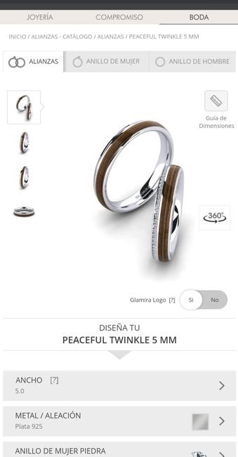Compra de anillos con madera - 1