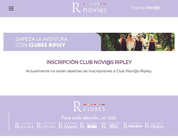 Inscripción Club de Novios Ripley 1