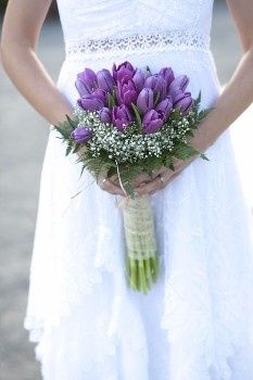 Bouquet de novia con tulipanes 3