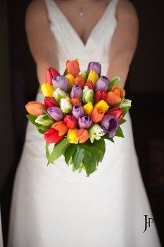 Bouquet de novia con tulipanes 7