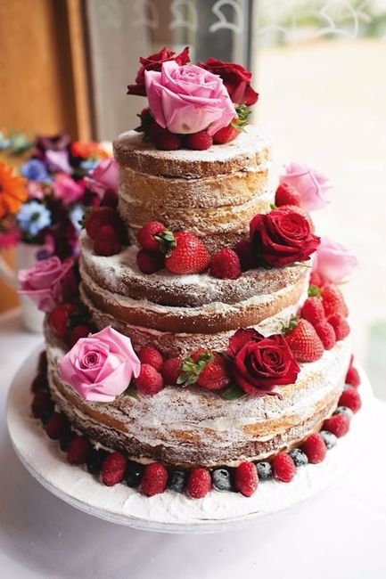 6. Tortas de novios rústicas