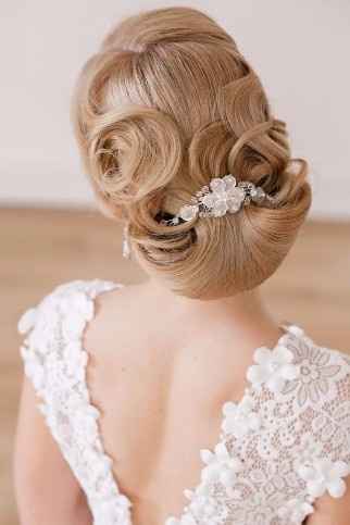 5. Peinado de novia elegante