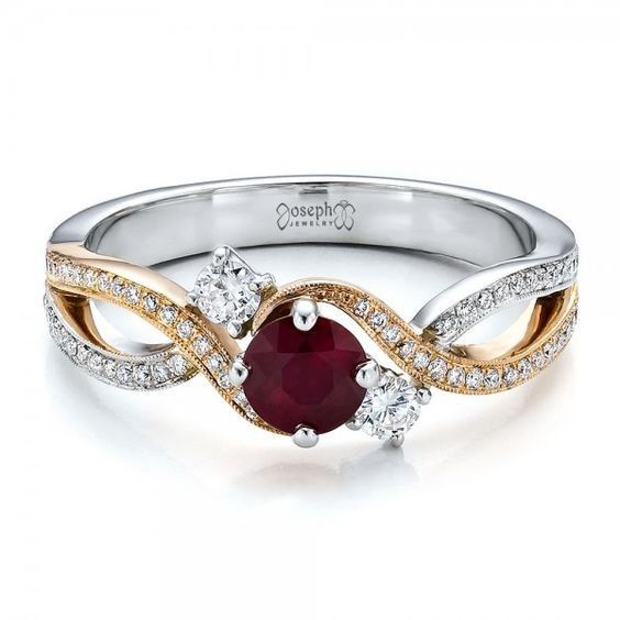 Usarían algún anillo con piedra azul o roja? 9
