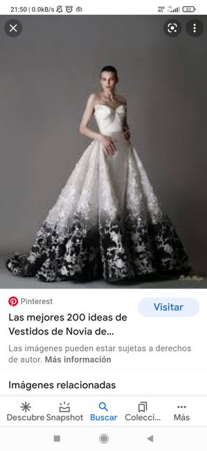 Mi vestido de novia es de.... 1