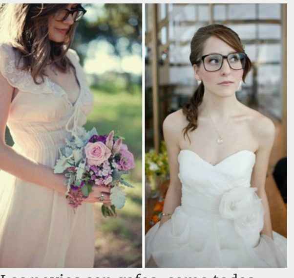 Maquillaje para novias con lentes - 1