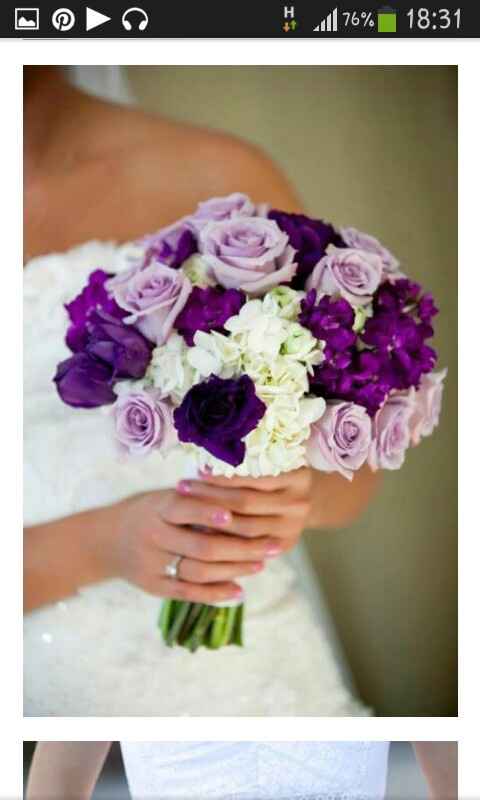 Inspiración: novias  y novios con look en púrpura o violeta - 1