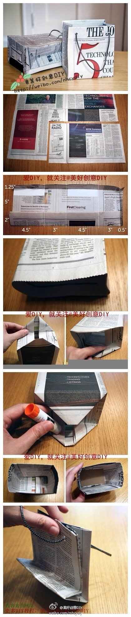 DIY bolsas de papel