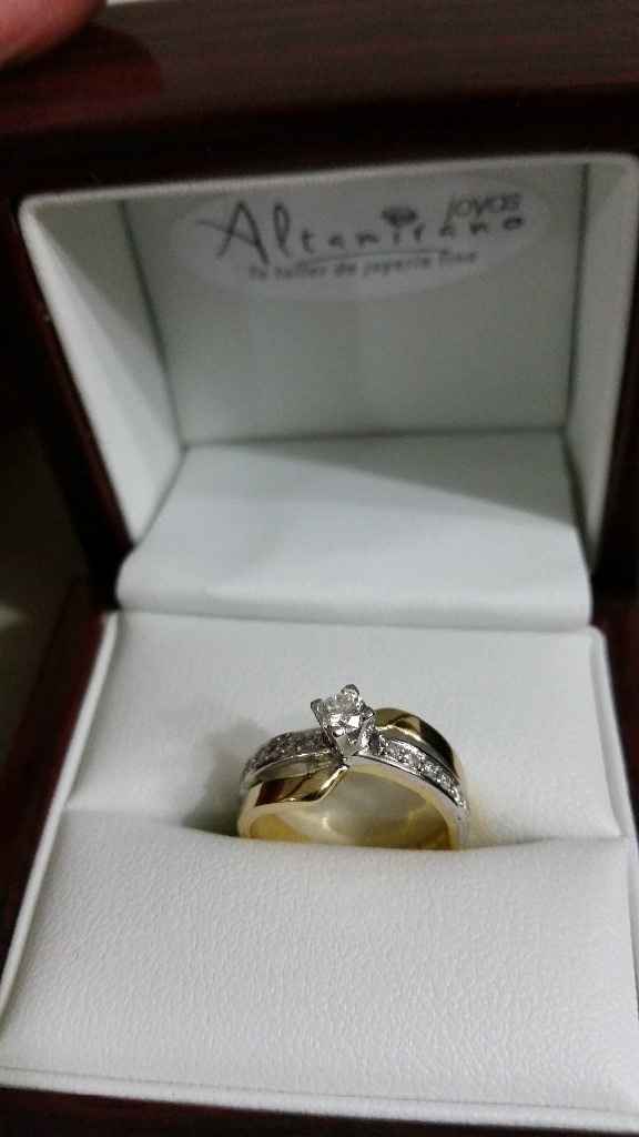 feliz con mi nuevo anillo de diamantes!!!