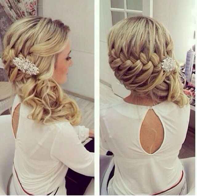 3. Peinado con trenza para novia