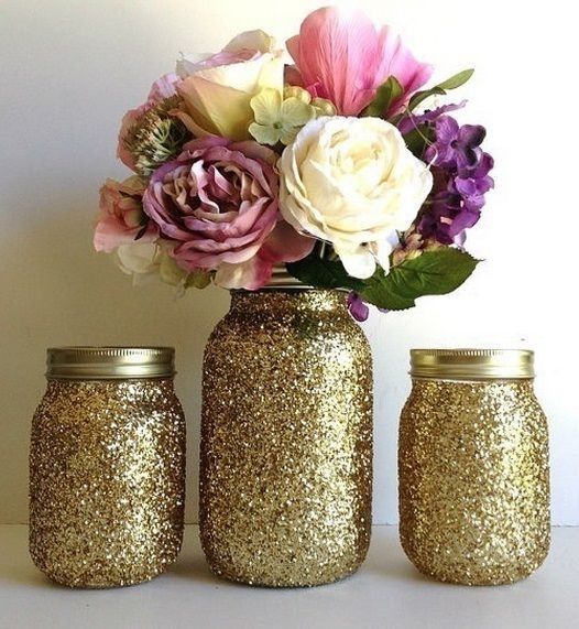 ¡19 Ideas para decorar DIY y utilizar frascos reciclados en tu boda!😍 14