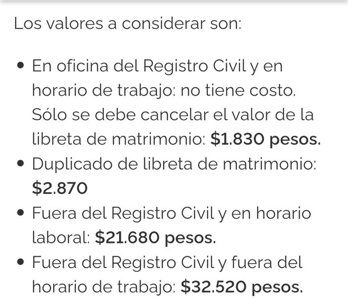 Matrimonio civil en Santiago: requisitos, precios y datos para casarte 11