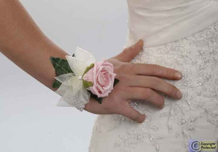 wristles corsage para novias