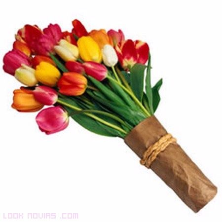 Ramo de Tulipanes de Colores