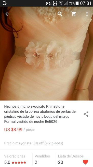 Cinturones para novias (todos están en aliexpress) - 1