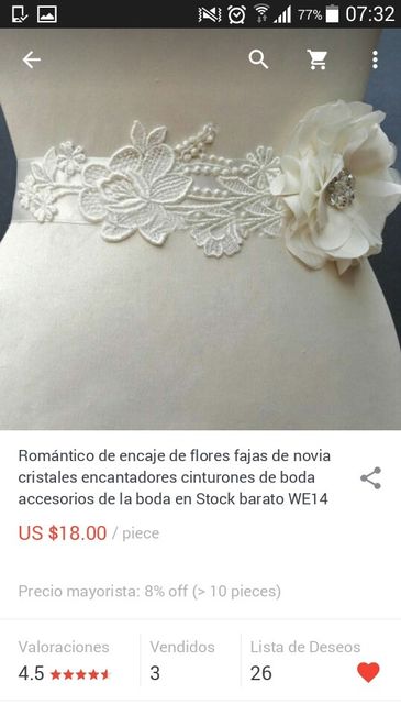 Cinturones para novias (todos están en aliexpress) - 3