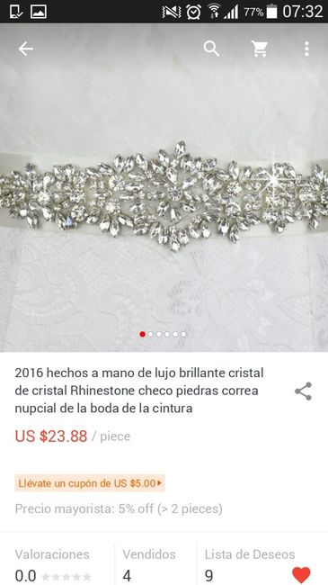 Cinturones para novias (todos están en aliexpress) - 4