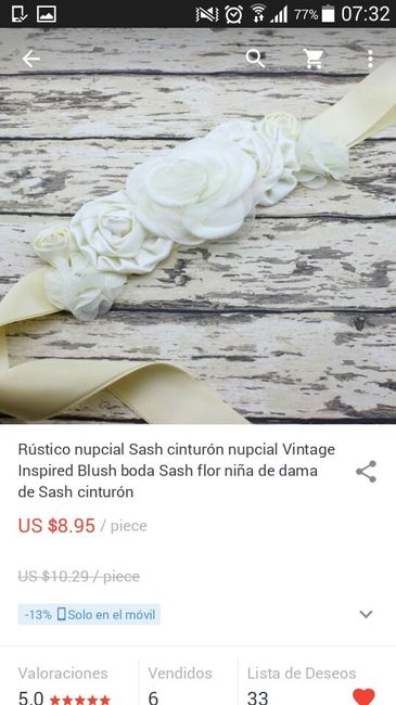 Cinturones para novias (todos están en aliexpress) - 6