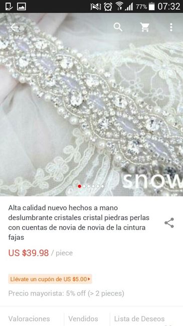 Cinturones para novias (todos están en aliexpress) - 7