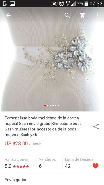 Cinturones para novias (todos están en aliexpress) - 8