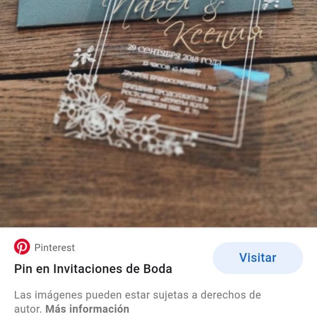 Necesito invitación de acrílico - 1