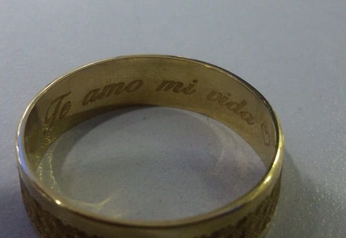 grabado Láser anillos matrimonio 3