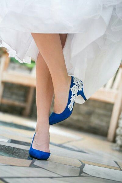 Zapatos color azul!!! - 1