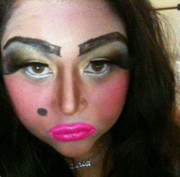 horrible makeup!