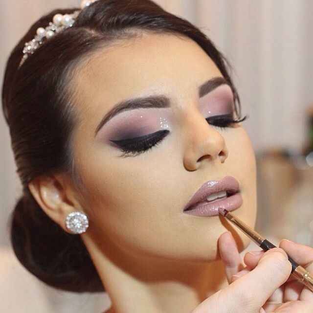 maquillaje novia día