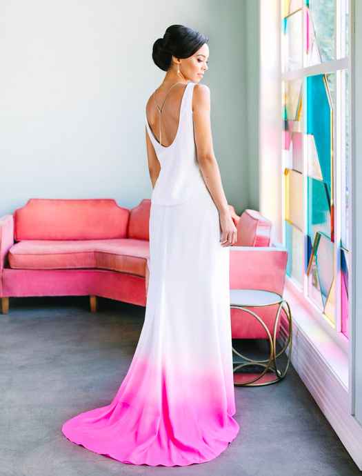 Inspiración: vestidos de novia de color - 5