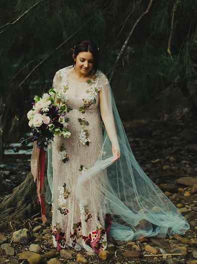 Inspiración: vestidos de novia de color - 33