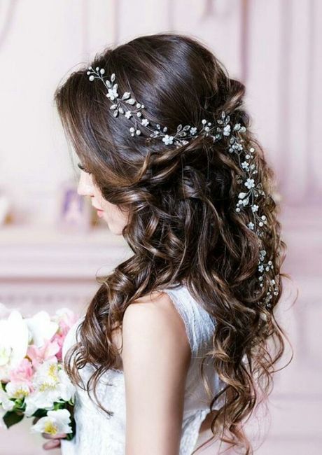 Peinados para novias de pelo largo ❤ 1
