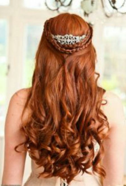 Peinados para novias de pelo largo ❤ 6