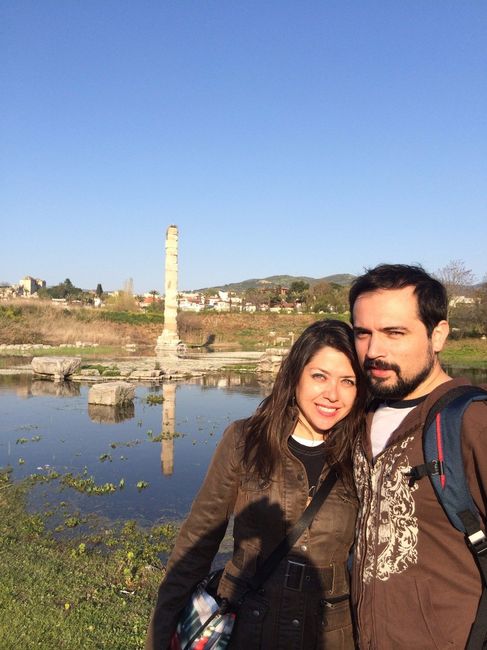 Luis y Kathy de viaje por Turquía en abril de 2015