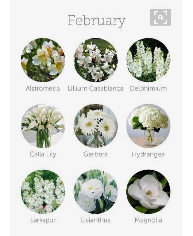 Flores según el mes que te casarás - 2