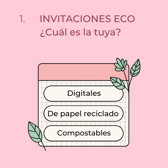 1.♻️ 3 Invitaciones Ecológicas: ¿Cuál es la tuya? 3