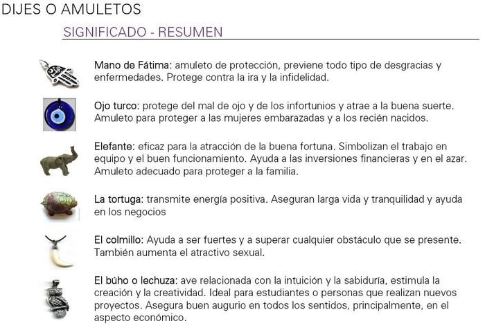 Dijes De Proteccion Y Su Significado www.matrimonios.cl