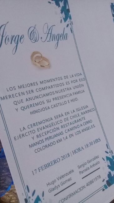 Que tipo de papel ocuparon para los partes o invitaciones...  1