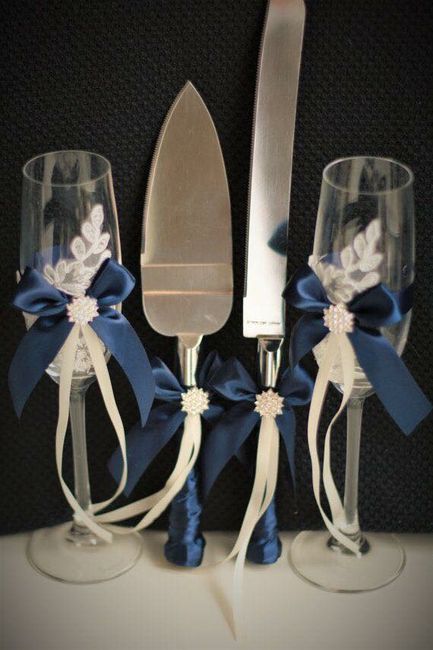 Ideas para bodas en colores Azul Navy 2