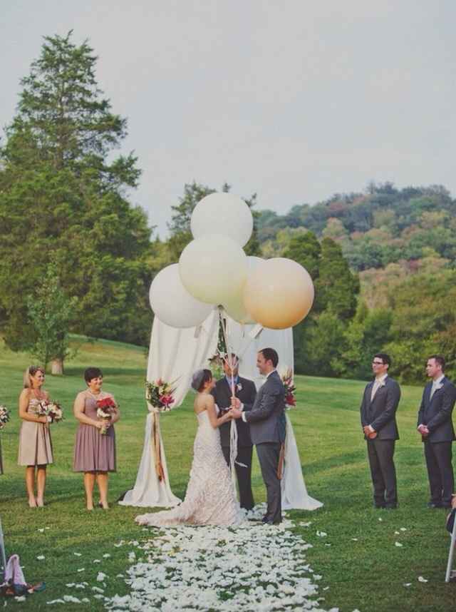 Idea matrimonio con globos - 1