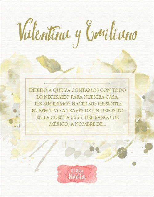 ¿Cómo pedir dinero de regalo de boda? 3