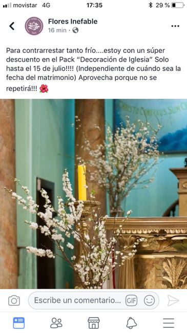 Precio arreglo floral iglesias Santiago :o 3