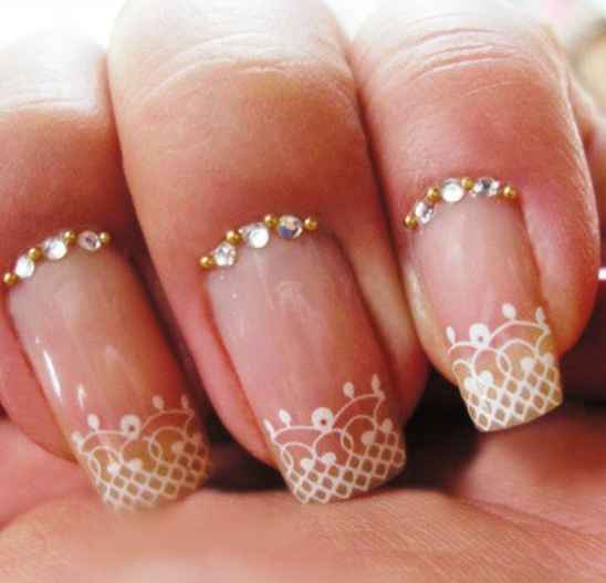 Uñas con perlas