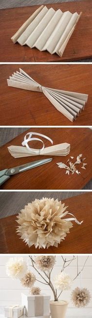 DIY pompones de papel