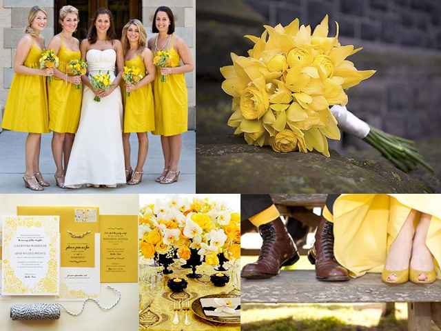 Matrimonio en color amarillo - 1