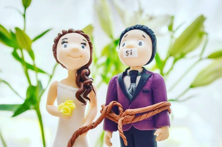 Novios de fondant